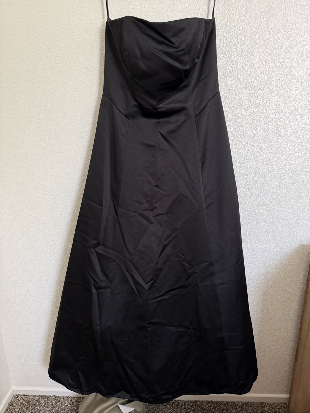 Michaelangelo Classic Black Strapless A-Line Evening Dress Size 12